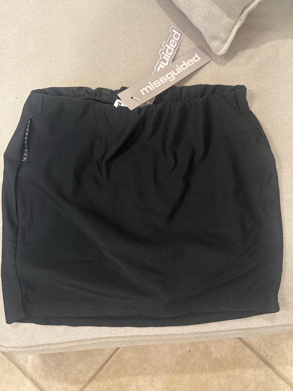 Missguided Black Women’s Mini Micro Skirt with Built in Shorts